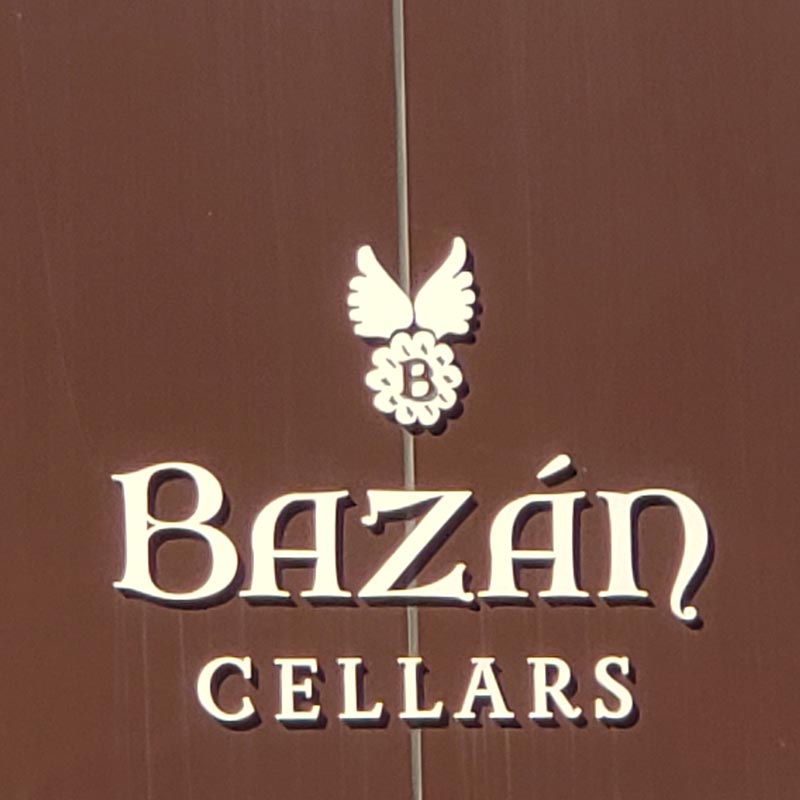 Mario Bazan Cellars Sign
