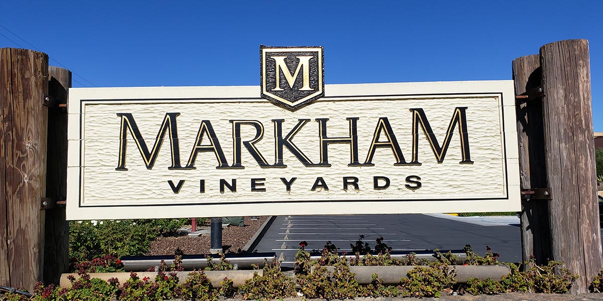 Markham Vineyards Sign