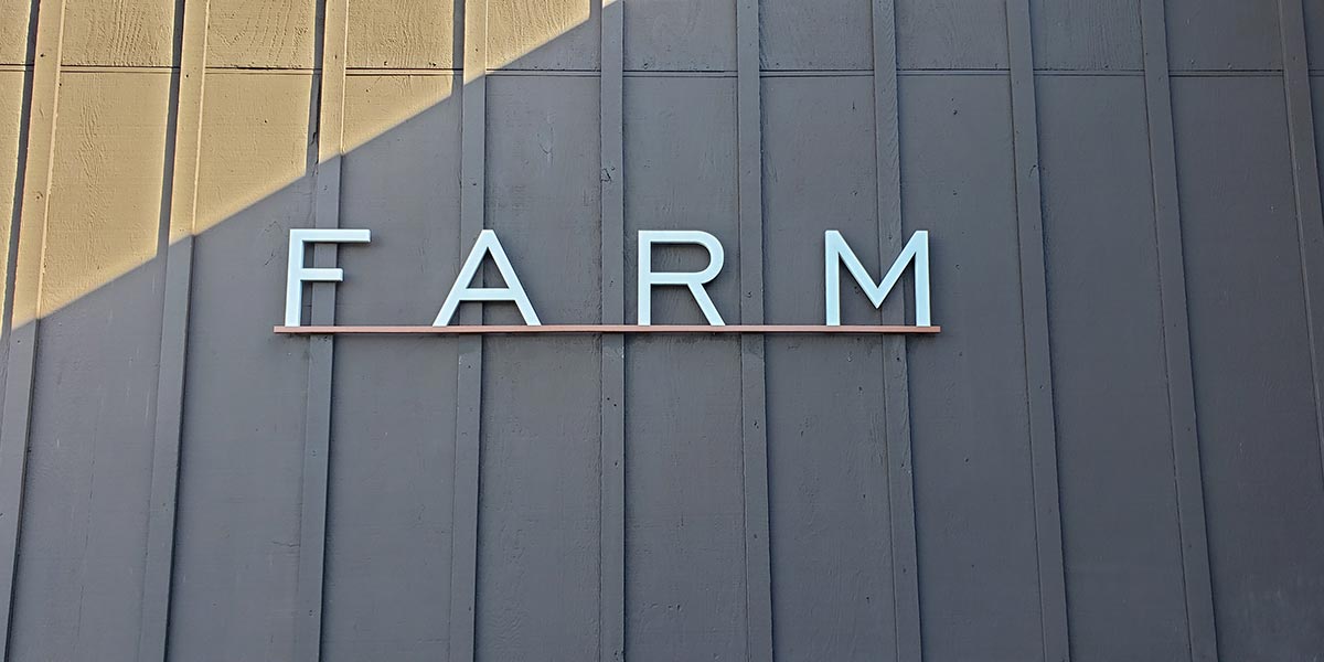Farm at Carneros Resort and Spa Sign