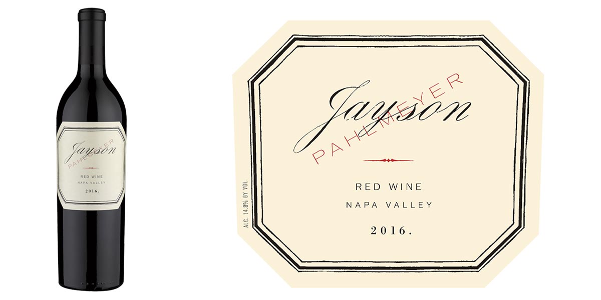 Red Wine Bottleshot & Label from Jayson by Pahlmeyer
