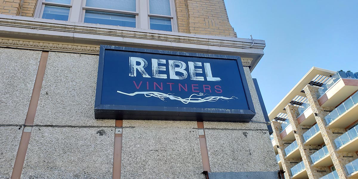 Rebel Vintners Sign