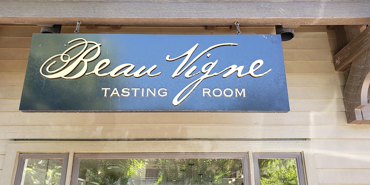Entance to Beau Vigne Tasting Room