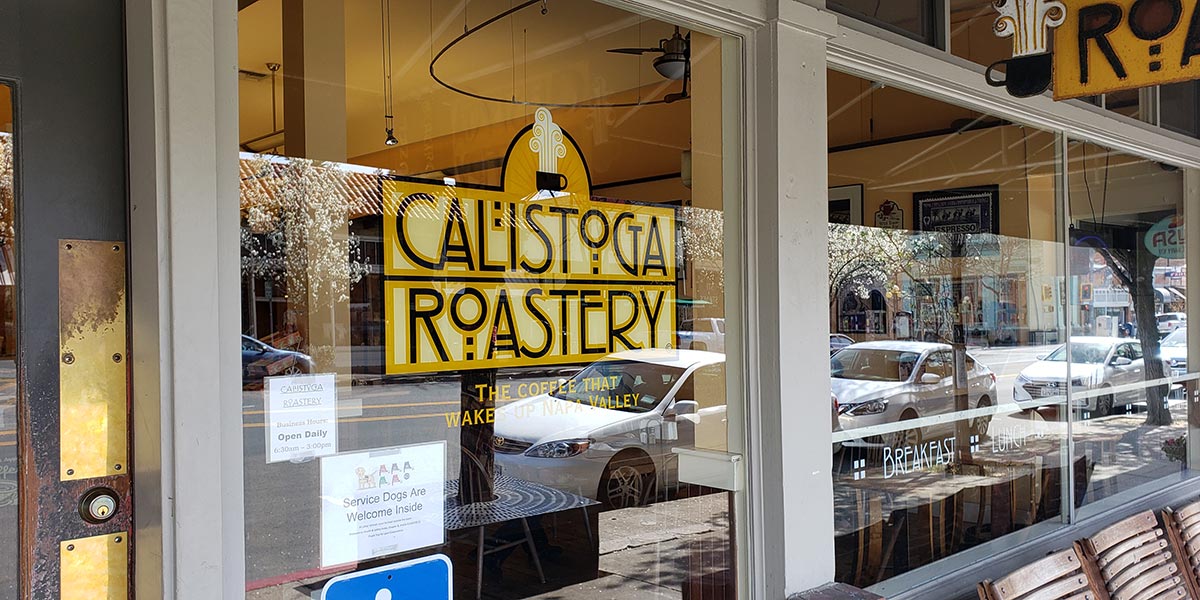 Calistoga Roastery Sign