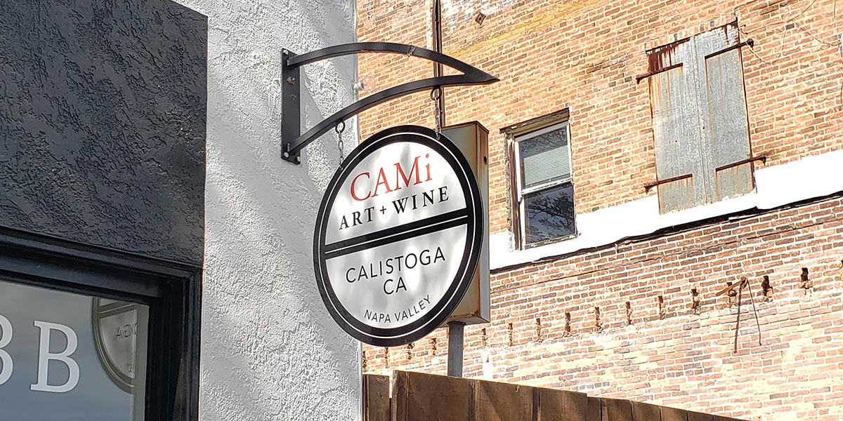CAMi Art and Wine Sign