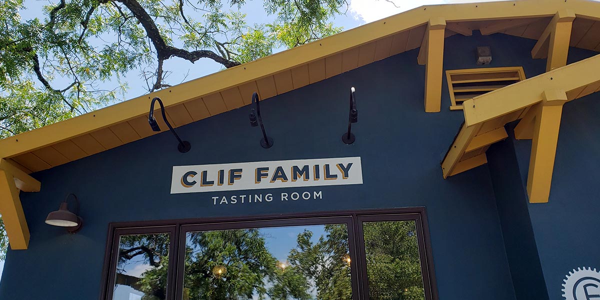 Entrance to Clif Family Tasting Room