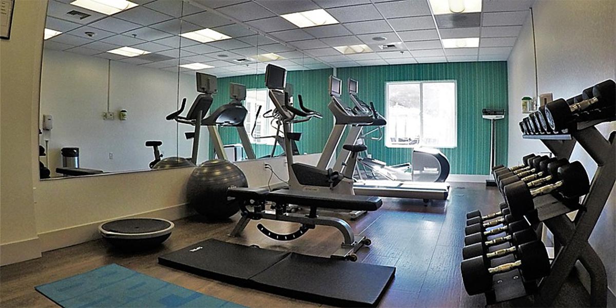 Gym at Holiday Inn Express and Suites