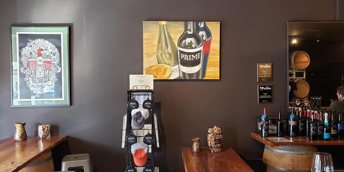 Creative Art at Trahan Winery Tasting Room